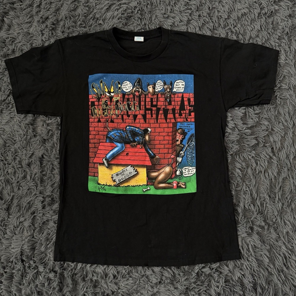 Vintage Snoop Dog Doggy Style Bootleg Rap Shirt Mens Size Large Y2K Album